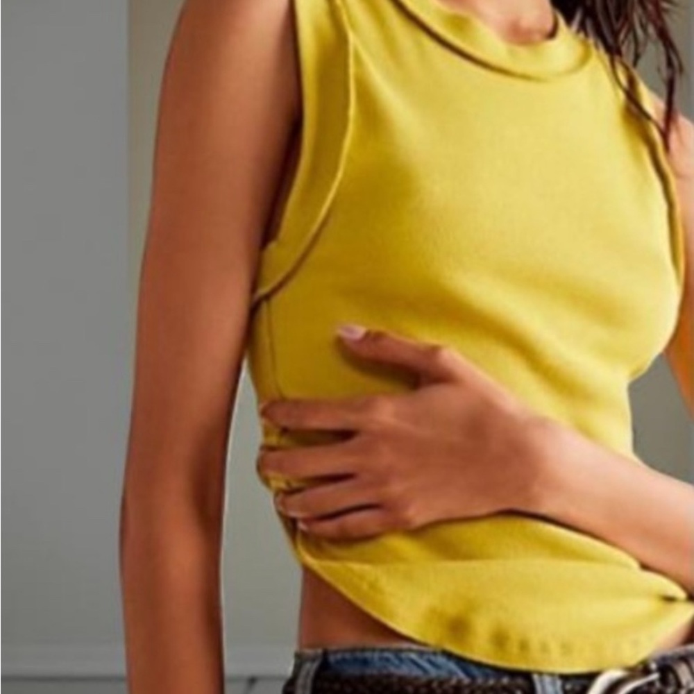 We The Free Vibrant Yellow Tank Top